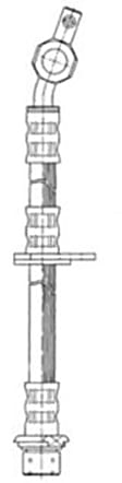 1996 Lexus ES300 - Rear, Driver Side Brake Line