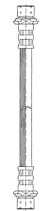 2010 Toyota Yaris - Front, Upper Brake Line