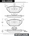 2005 Ford Escape - Semi-Metallic Brake Pad Set, With Rear Disc Brake, Premium Series