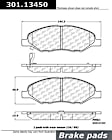 2010 Nissan Versa - Front Ceramic Brake Pad Set, Premium Series
