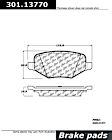 2015 Ford Explorer - Rear Ceramic Brake Pad Set, 325mm Front Disc; Standard Duty Brakes, Premium Series