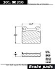 301.0031 Premium Series Ceramic Brake Pad Set
