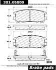 2004 Isuzu Rodeo - Ceramic Brake Pad Set, With Rear Disc Brake, Premium Series