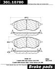 2017 Subaru Legacy - Front Ceramic Brake Pad Set, Premium Series