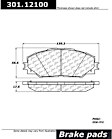 301.121 Front Premium Series Ceramic Brake Pad Set