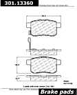 2010 Acura TSX - Rear Ceramic Brake Pad Set, Premium Series