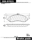 306.07021 Rear Fleet Performance Series Aramid Fiber Brake Pad Set