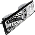 Front, Driver and Passenger Side Turn Signal Light, without Bulb, Diamond Design