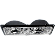 Front, Driver and Passenger Side Turn Signal Light, without Bulb, Diamond Design