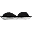 Front, Driver and Passenger Side Turn Signal Light, without Bulb, Diamond Design