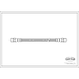 1991 Mercedes Benz 560SEL - Rear Brake Line, Naturally Aspirated, GAS, RWD, EPDM Rubber, OE Replacement Series