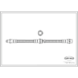 19036229 Rear OE Replacement Series Brake Line, EPDM Rubber