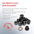 49379146 OE Replacement Series Oil Drain Plug - Silver, Steel, Direct Fit, Sold Individually