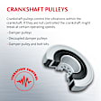 80001079 Crankshaft Pulley (Vibration Damper) - Replaces OE Number 078-105-251 R