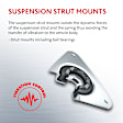 2011 Mercedes Benz Sprinter 2500 - Front, Driver or Passenger Side Sway Bar Bushing, For Cars With Heavy Duty Sway Bar (Code C45), Sold individually