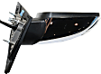 Passenger Side Mirror, Power, Manual Folding, Heated, Chrome, In-housing Signal Light, With memory, With Puddle Light, No Auto-Dimming, With Blind Spot Detection in Glass