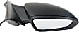 Passenger Side Mirror, Power, Manual Folding, Non-Heated, Paintable, No Signal Light, No Memory, No Puddle Light, No Auto-Dimming, No Blind Spot Feature