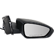 Passenger Side Mirror, Power Adjust, Non-Folding, Heated, Paintable, No Signal Light, No Memory, No Puddle Light, No Auto-Dimming, No Blind Spot Feature