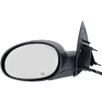 Driver Side Mirror, Power, Manual Folding, Heated, Textured Black, No Signal Light, No Memory, No Puddle Light, No Auto-Dimming, No Blind Spot Feature
