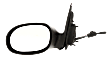 Driver Side Mirror, Manual Adjust, Non-Folding, Non-Heated, Textured Black, No Signal Light, No Memory, No Puddle Light, No Auto-Dimming, No Blind Spot Feature