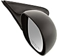 Passenger Side Mirror, Power, Non-Folding, Non-Heated, Textured Black, No Signal Light, No Memory, No Puddle Light, No Auto-Dimming, No Blind Spot Feature