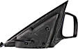 Passenger Side Mirror, Power Adjust, Manual Folding, Heated, Textured Black, No Signal Light, No Memory, No Puddle Light, No Auto-Dimming, No Blind Spot Feature