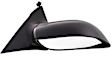Passenger Side Mirror, Power Adjust, Manual Folding, Heated, Textured Black, No Signal Light, No Memory, No Puddle Light, No Auto-Dimming, No Blind Spot Feature