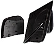 Passenger Side Mirror, Power Adjust, Heated, Manual Folding, With 1 Paintable and 1 Textured Black Cap, No Signal Light, No Memory, No Puddle Light, No Auto-Dim, No Blind Spot Feature