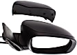 Passenger Side Mirror, Power Adjust, Heated, Manual Folding, With 1 Paintable and 1 Textured Black Cap, No Signal Light, No Memory, No Puddle Light, No Auto-Dim, No Blind Spot Feature