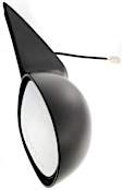 Passenger Side Mirror, Power, Non-Folding, Non-Heated, Textured Black, No Signal Light, No Memory, No Puddle Light, No Auto-Dimming, No Blind Spot Feature