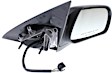 Passenger Side Mirror, Power Adjust, Manual Folding, Heated, Textured Black, No Signal Light, With memory, No Puddle Light, No Auto-Dimming, No Blind Spot Feature