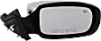 Passenger Side Mirror, Power Adjust, Manual Folding, Heated, Chrome, No Signal Light, No Memory, No Puddle Light, No Auto-Dimming, No Blind Spot Feature, Convertible