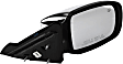 Passenger Side Mirror, Power Adjust, Manual Folding, Heated, Chrome, No Signal Light, No Memory, No Puddle Light, No Auto-Dimming, No Blind Spot Feature, Convertible