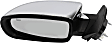Sedan Driver Side Mirror, Power Adjust, Heated, Manual Folding, Chrome, No Signal Light, No Memory, No Puddle Light, No Auto-Dim, No Blind Spot Feature