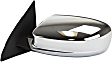 Sedan Driver Side Mirror, Power Adjust, Heated, Manual Folding, Chrome, No Signal Light, No Memory, No Puddle Light, No Auto-Dim, No Blind Spot Feature