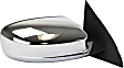 Sedan Passenger Side Mirror, Power Adjust, Heated, Manual Folding, Chrome, No Signal Light, No Memory, No Puddle Light, No Auto-Dim, No Blind Spot Feature