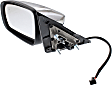 2019 Chrysler 300 - Driver Side Mirror, Power Adjust, Heated, Chrome, Manual Folding, No Signal Light, No Blind Spot Feature, No Memory, No Puddle Light, No Auto-Dimming