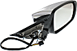 Passenger Side Mirror, Power, Manual Folding, Heated, Chrome, No Signal Light, No Memory, No Puddle Light, No Auto-Dimming, No Blind Spot Feature