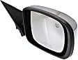 Passenger Side Mirror, Power, Manual Folding, Heated, Chrome, No Signal Light, No Memory, No Puddle Light, No Auto-Dimming, No Blind Spot Feature