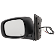 Driver Side Mirror, Power Adjust, Heated, Manual Folding, Textured Black, No Signal Light, No Memory, No Puddle Light, No Auto-Dim, No Blind Spot Feature