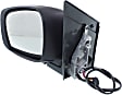 Driver Side Mirror, Power Adjust, Heated, Power Folding, Textured Black, No Signal Light, No Memory, No Puddle Light, No Auto-Dim, No Blind Spot Feature