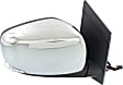 2012 Dodge Grand Caravan - Passenger Side Mirror, Power Adjust, Heated, Chrome, Power Folding, In-housing Signal Light, No Blind Spot Feature, No Memory, No Puddle Light, No Auto-Dimming
