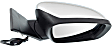 2012 Dodge Grand Caravan - Passenger Side Mirror, Power Adjust, Heated, Chrome, Manual Folding, In-housing Signal Light, No Blind Spot Feature, No Memory, No Puddle Light, No Auto-Dimming
