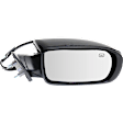 Passenger Side Mirror, Power, Manual Folding, Heated, Paintable, No Signal Light, With memory, No Puddle Light, No Auto-Dimming, No Blind Spot Feature