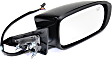 Passenger Side Mirror, Power, Manual Folding, Heated, Paintable, No Signal Light, With memory, No Puddle Light, No Auto-Dimming, No Blind Spot Feature