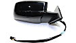 Passenger Side Mirror, Power, Manual Folding, Heated, Paintable, No Signal Light, With memory, No Puddle Light, No Auto-Dimming, No Blind Spot Feature