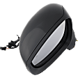 Driver Side Mirror, Power Adjust, Manual Folding, Heated, Textured Black, In-housing Signal Light, No Memory, No Puddle Light, No Auto-Dimming, With Blind Spot Detection in Glass