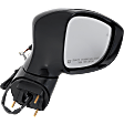 Passenger Side Mirror, Power, Manual Folding, Heated, Paintable, In-housing Signal Light, No Memory, No Puddle Light, No Auto-Dimming, With Blind Spot Detection in Glass