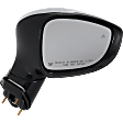 Passenger Side Mirror, Power Adjust, Manual Folding, Heated, Paintable, In-housing Signal Light, No Memory, No Puddle Light, No Auto-Dimming, With Blind Spot Detection in Glass