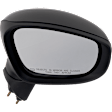 Passenger Side Mirror, Power Adjust, Manual Folding, Heated, Paintable, No Signal Light, No Memory, No Puddle Light, No Auto-Dimming, No Blind Spot Feature